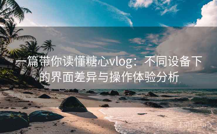 一篇带你读懂糖心vlog：不同设备下的界面差异与操作体验分析