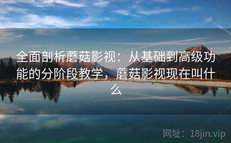 全面剖析蘑菇影视:从基础到高级功能的分阶段教学,蘑菇影视现在叫什么 全面剖析蘑菇影视:从基础到高级功能的分阶段教学,蘑菇影视现在叫什么