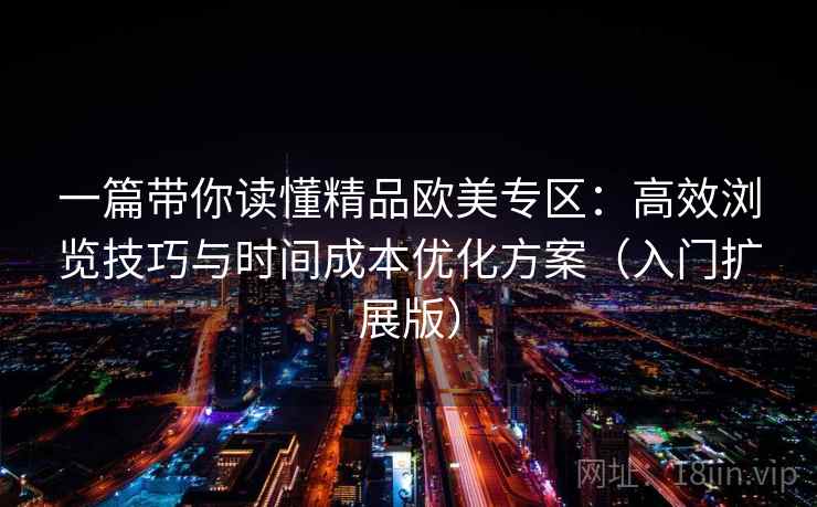 一篇带你读懂精品欧美专区:高效浏览技巧与时间成本优化方案(入门扩展版)