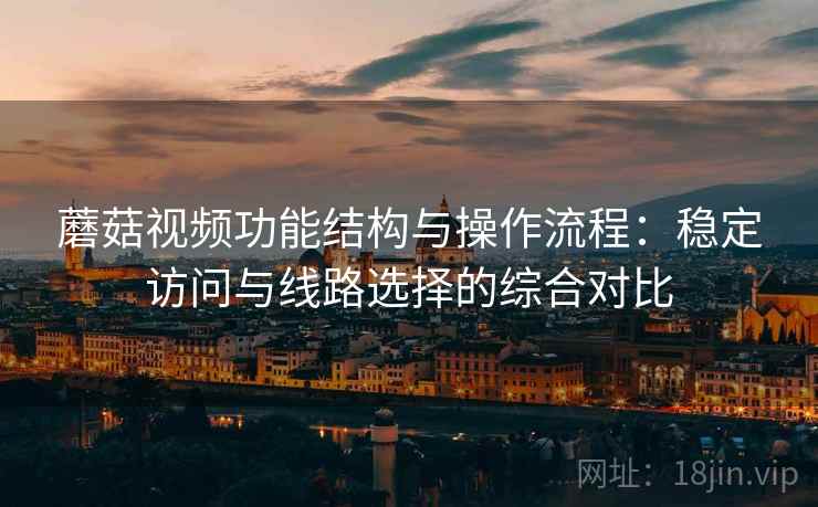 蘑菇视频功能结构与操作流程：稳定访问与线路选择的综合对比