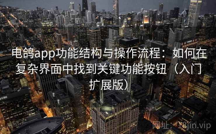 电鸽app功能结构与操作流程:如何在复杂界面中找到关键功能按钮(入门扩展版) 电鸽app功能结构与操作流程:如何在复杂界面中找到关键功能按钮(入门扩展版)