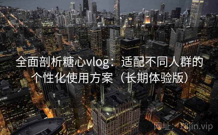 全面剖析糖心vlog：适配不同人群的个性化使用方案（长期体验版）