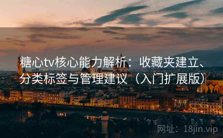 糖心tv核心能力解析：收藏夹建立、分类标签与管理建议（入门扩展版）
