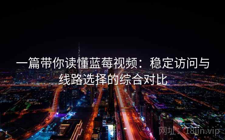 一篇带你读懂蓝莓视频：稳定访问与线路选择的综合对比