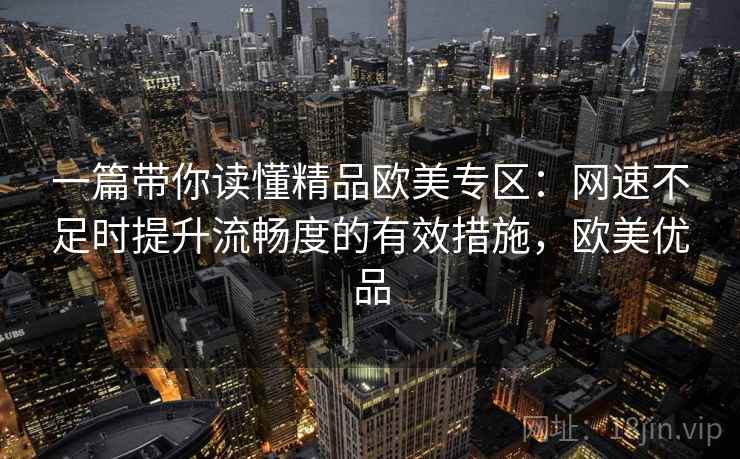 一篇带你读懂精品欧美专区：网速不足时提升流畅度的有效措施，欧美优品