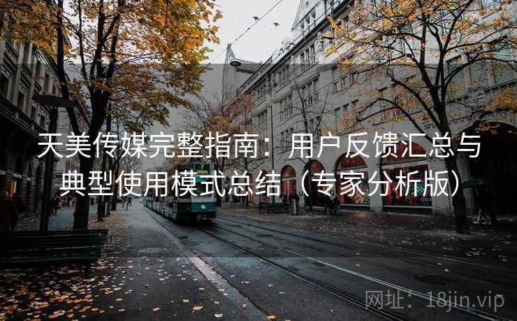 天美传媒完整指南：用户反馈汇总与典型使用模式总结（专家分析版）