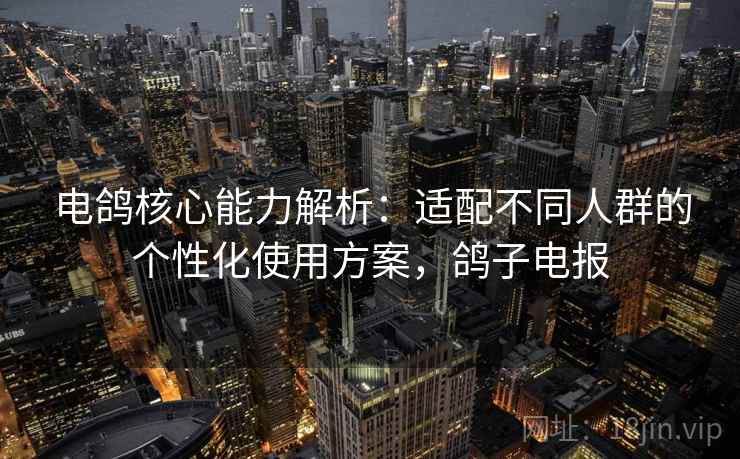 电鸽核心能力解析：适配不同人群的个性化使用方案，鸽子电报