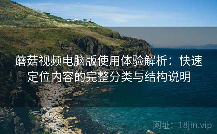 蘑菇视频电脑版使用体验解析：快速定位内容的完整分类与结构说明