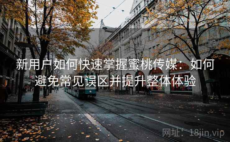 新用户如何快速掌握蜜桃传媒：如何避免常见误区并提升整体体验