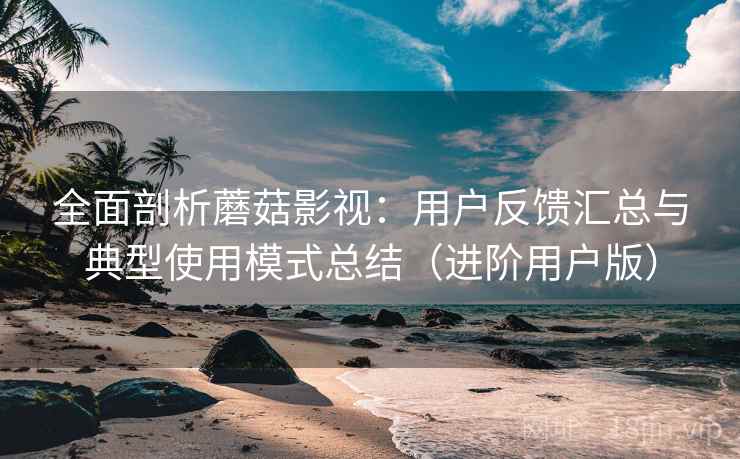 全面剖析蘑菇影视：用户反馈汇总与典型使用模式总结（进阶用户版）