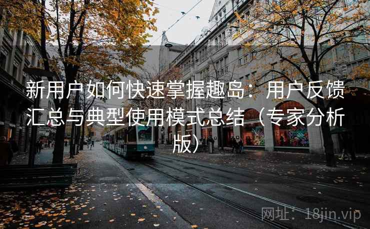 新用户如何快速掌握趣岛：用户反馈汇总与典型使用模式总结（专家分析版）